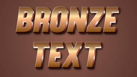 Bronze Text effect