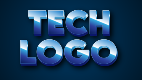 Technology style Text effect