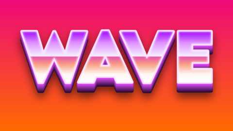 Synthwave Retro Text