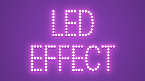 Led Text Effect