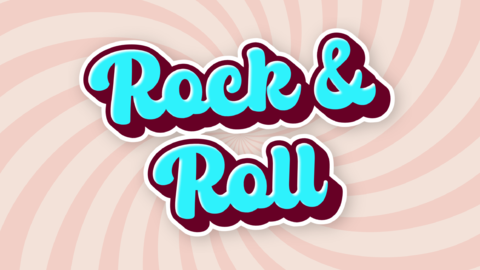 Rock and Roll Text Effect