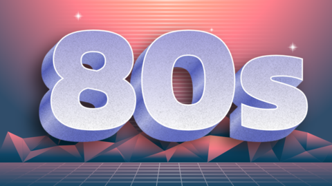 Text Style Effect 80s