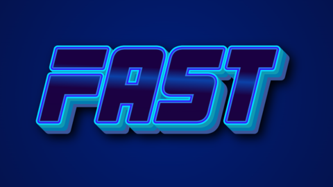 Fast Text Effect