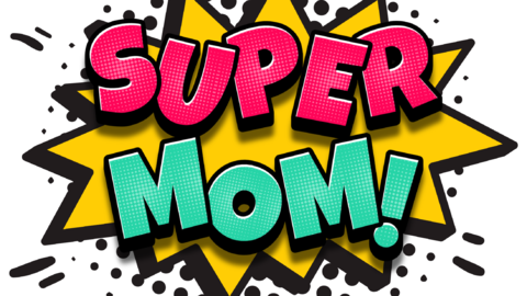 Super Mom Speech Bubble