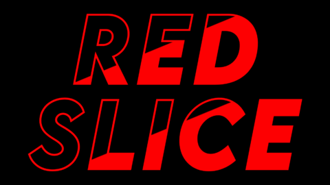 Red cut text effect