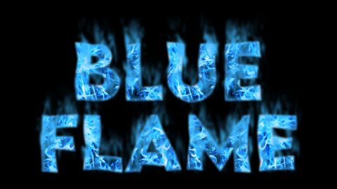 Blue fire Text effect