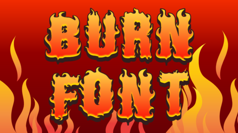 Burn font